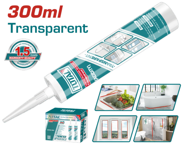 Silicon Sellante Acetico 300ml (Transparente)