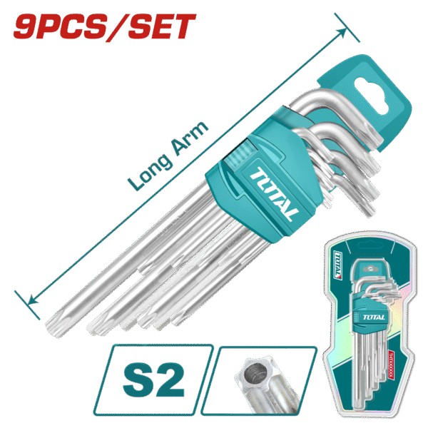 Juego de Llaves Torx - 9 pcs