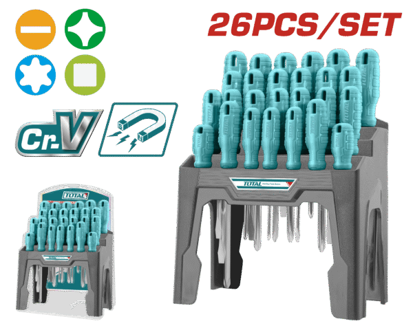 Juegos de Destornilladores - 26 piezas Cr-V