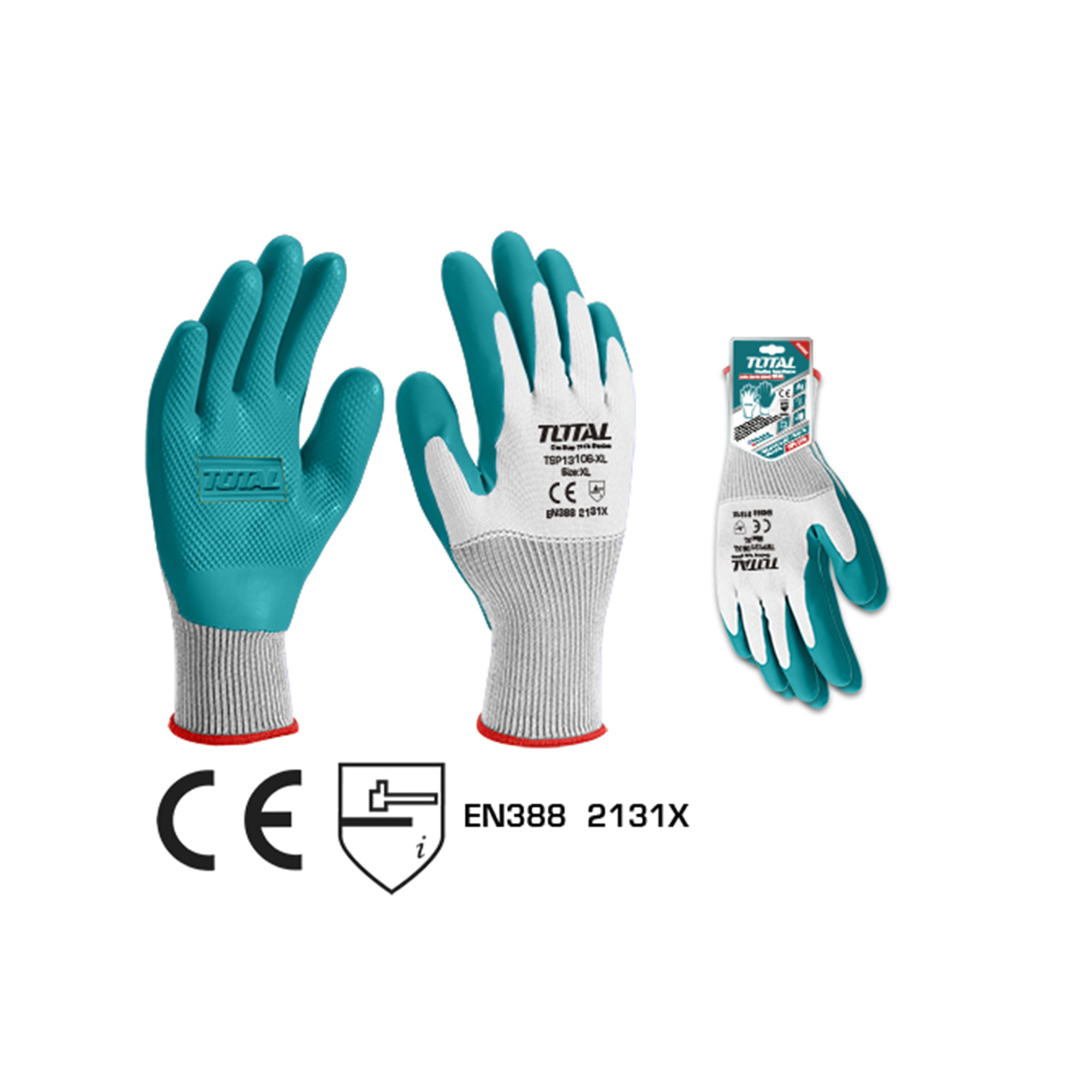 Guantes de Latex XL - Palma Texturizada