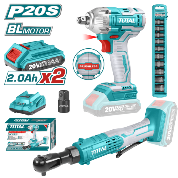 Kit de 2 herramientas inalámbricas