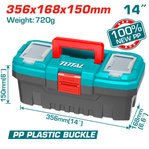 Caja parab herramientas de plástico 14"