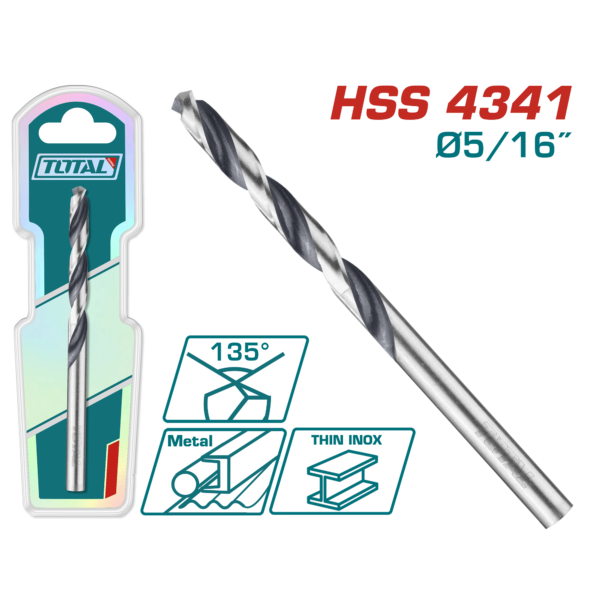 Mecha de Acero HSS 4341 5/16"
