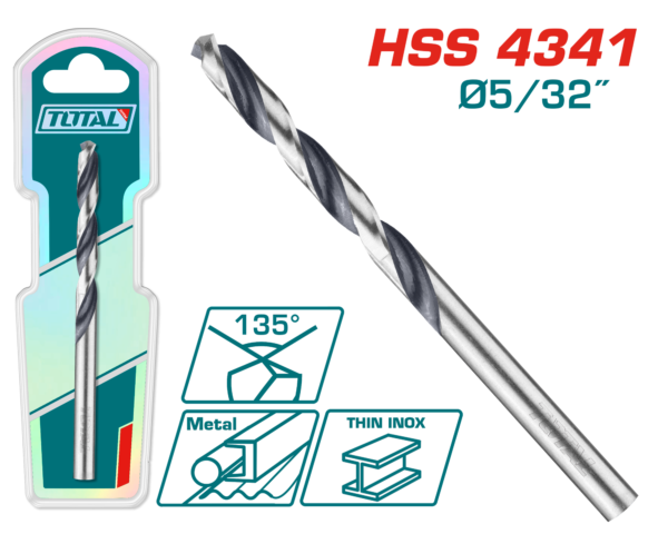 Mecha de acero HSS 4341 5/32"