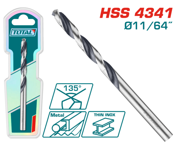 Mecha de Acero HSS 4341 11/64"