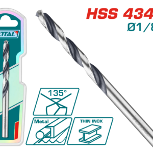 Mecha de acero HSS 4341 1/8"
