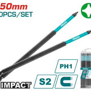 Juego de Puntas para Destornillador de Impacto 150mm PH1