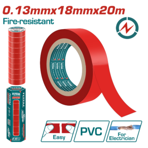 Cinta aislante de PVC Rojo