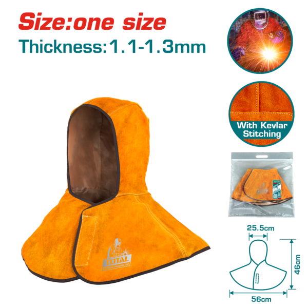 Gorro de Soldar de Piel de Vacuno 1.1-1.3 mm Talla Unica