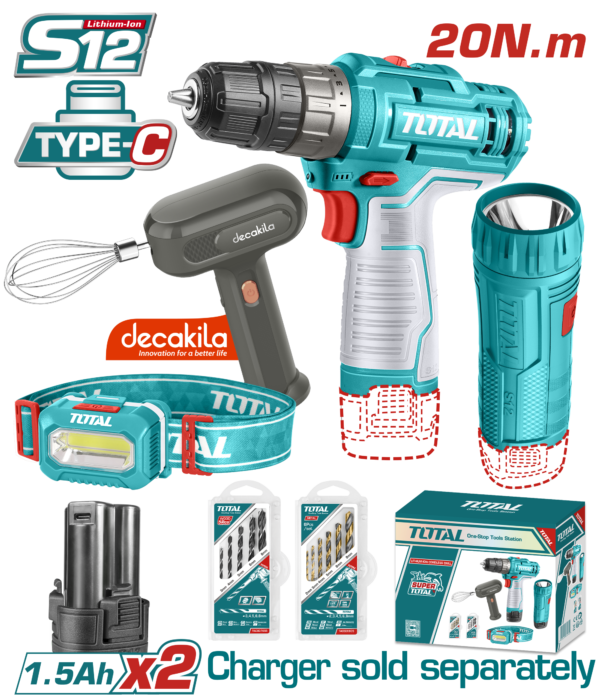 Kit combinado inalámbrico de 4 piezas