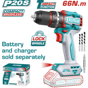 Taladro Inalámbrico Compacto 20V, 0-500/0-2000rpm  66 Nm