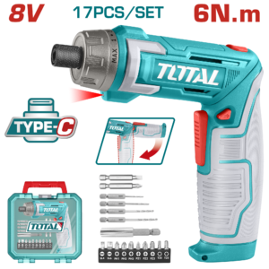 Destornillador Inalámbrico 8V Vástago hexagonal:1/4" 220 rpm