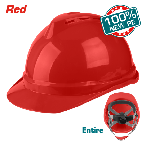 Casco de Seguridad Rojo 380g