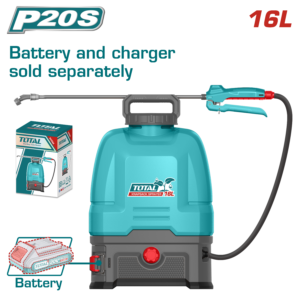 Pulverizador de Mochila Inalámbrico 16lts 20V 5 Bar 2 Vel