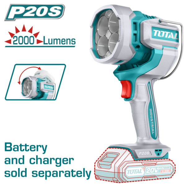 Lampara de Trabajo Inalámbrica  20V 24w 2000±10%