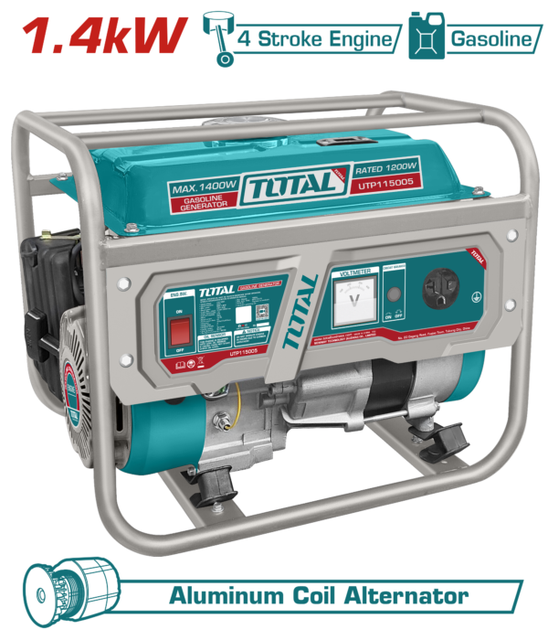 Generador a Gasolina 4 Tiempos 3600rpm 110-120 60Hz 1.4Kw