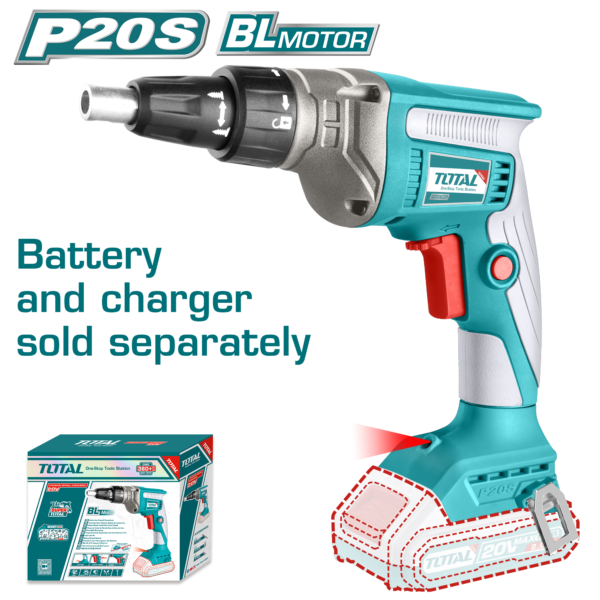 Destornillador de Impacto Inalámbrico 20v 0-4200rpm 1/4