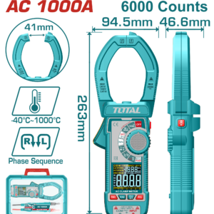 Tester Multimetro AC Digital 6000 cuentas 1000A