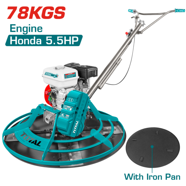 Llana de Poder Helicóptero para Concreto a Gasolina Motor Honda GX 160 4.0Kw 5.5HP
