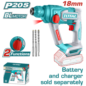 Rotomartillo Inalámbrico 20V 1.8J 0-850 rpm