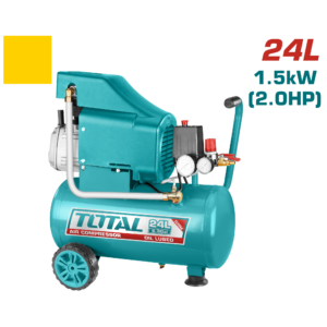 Compresor de aire 110V , 60 HZ, 1.5KW (2HP) 3400 rpm, cap: 24L
