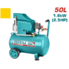 Compresor de aire 1.8KW (2.5HP) 3400 rpm, cap: 50L 110V , 60 HZ