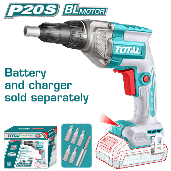Destornillador de Impacto Inalámbrico 20v 0-4200rpm 1/4 S/Batería ni Cargador